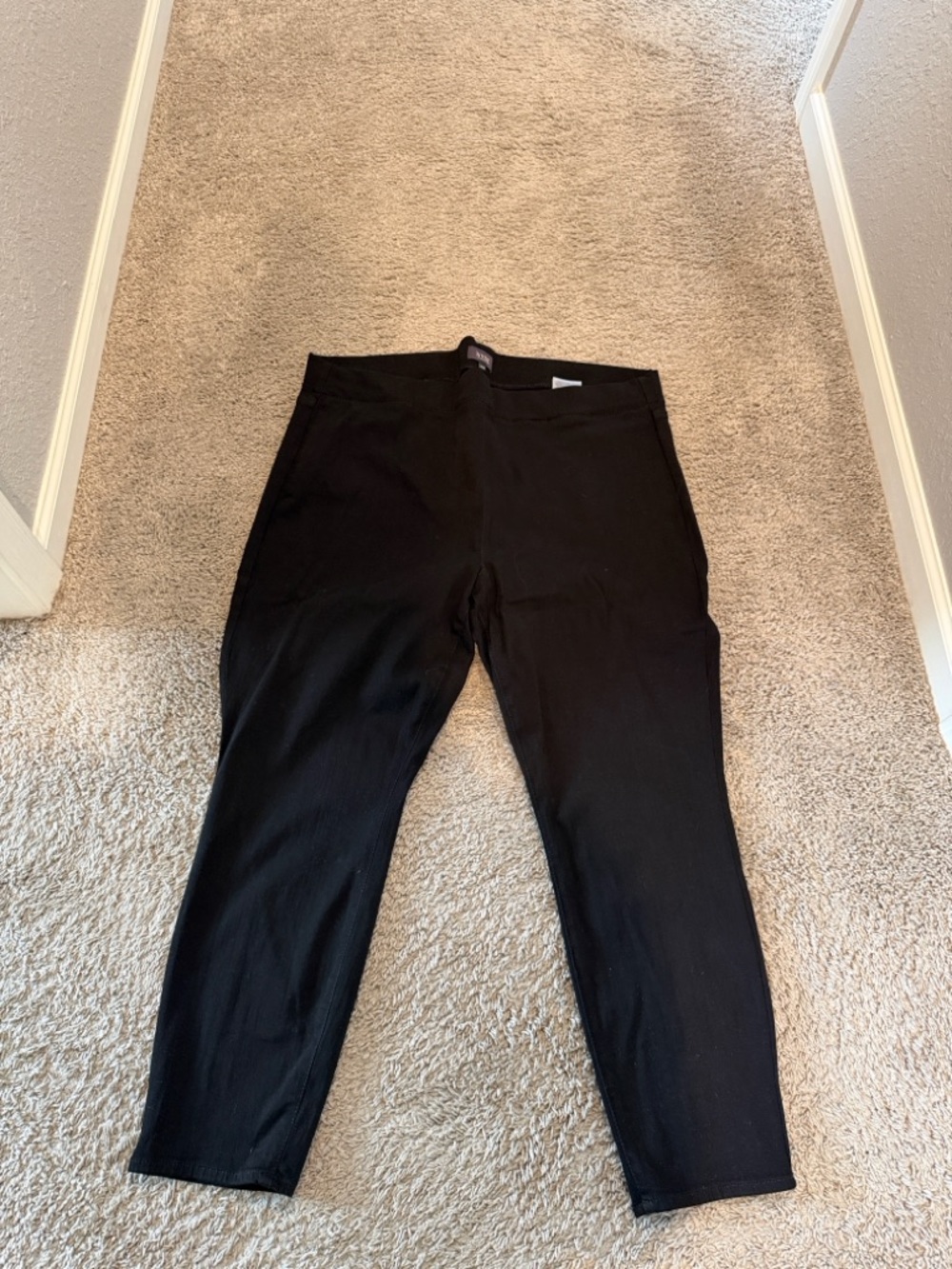 NYDJ Stretch Pull-on Pants — Black, 20W